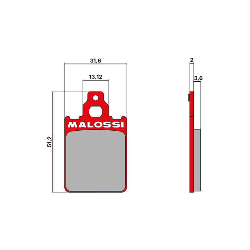 MALOSSI BRAKE PAD MHR (FA083) 6212164S