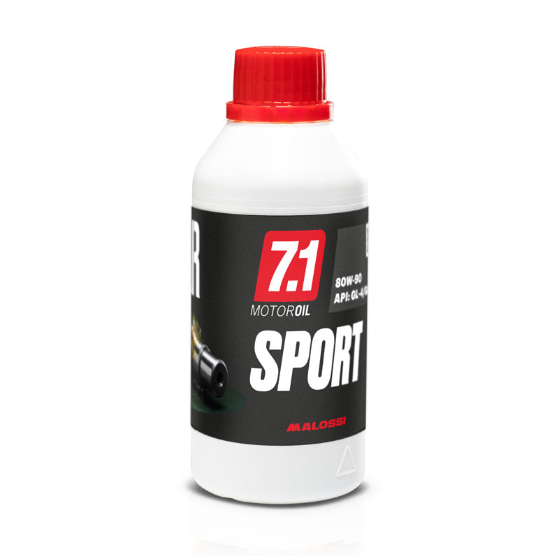 MALOSSI (12)FLACONS 7.1 SPORT GEAR OIL(SAE 80W-90)0.25L 7613469D
