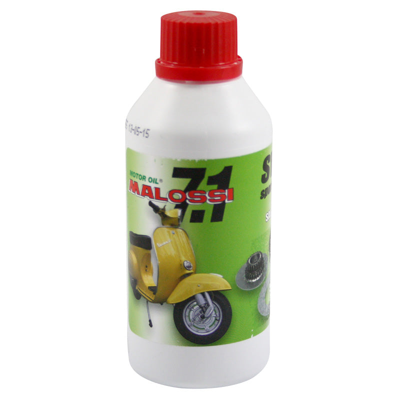 MALOSSI (12)FLACONS 7.1 VESPA GEAR OIL(SAE 80W-90)0.25L 7614336D