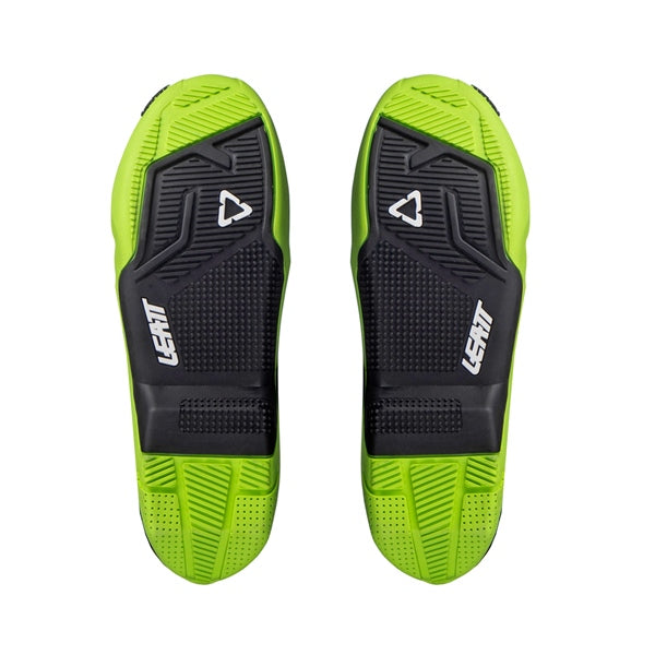 LEATT BOOT SOLE 4.5/5.5 LIME/BK 12/13 QTY2 3024010655