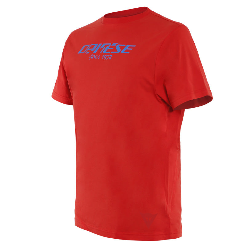 DAINESE PADDOCK LONG T-SHIRT LAVA-RED/SKY-DIVER 1896808-72F-S
