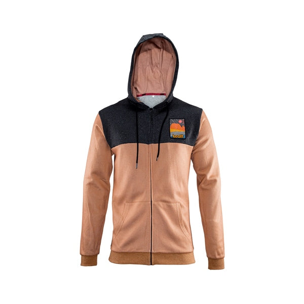 LEATT HOODIE PREMIUM ZIP DESERT XL 5024400463