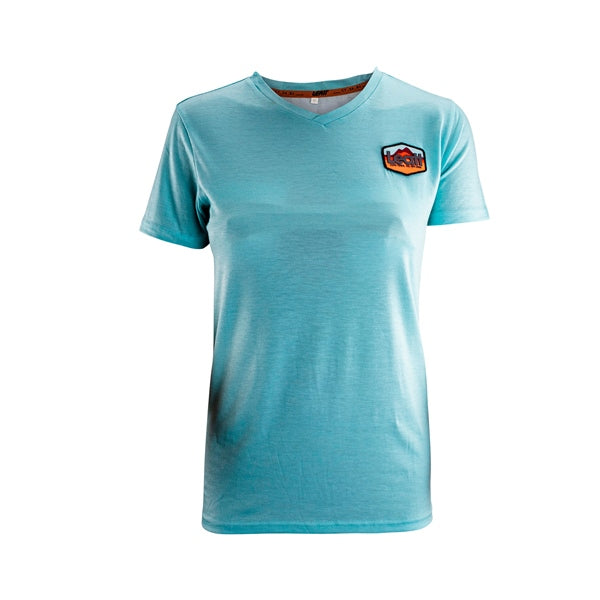 LEATT T-SHIRT PREMIUM WOM TEAL S LEATT 5024400491