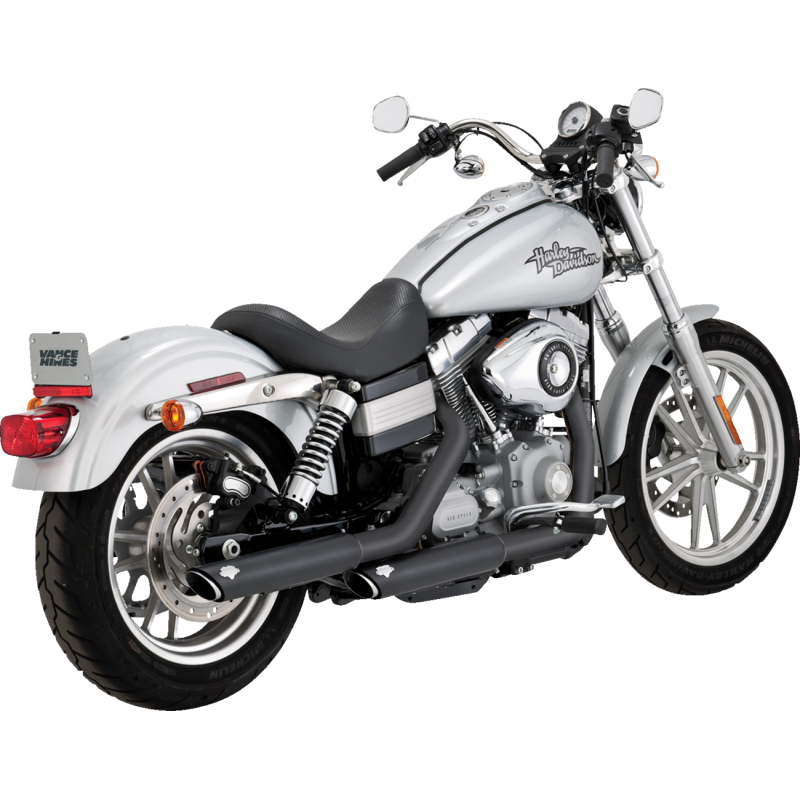 VANCE & HINES MUFFLERS 3" TWIN SLASH BLACK DYNA 46838