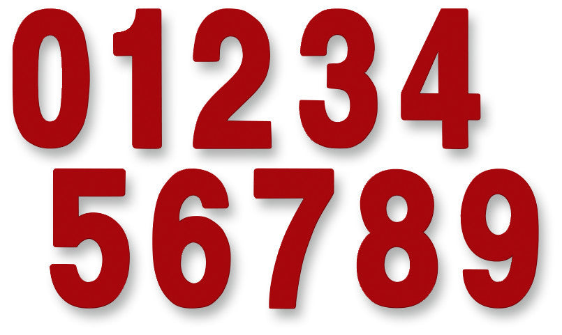 FACTORY EFFEX PRO 7" NUMBER RED #6 86-3416