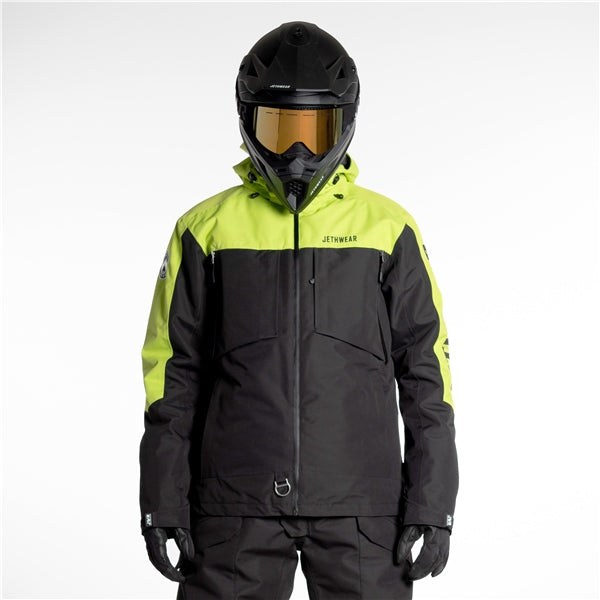 JETHWEAR JACKET CRISP MEN BK/LIME S J24121-052-S