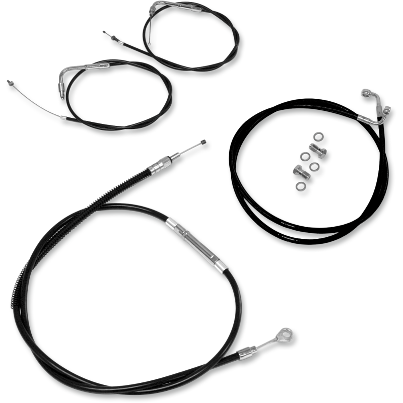BARON CABLE KIT BLK +2" 14-17 BOLT BA-8050KT-08B