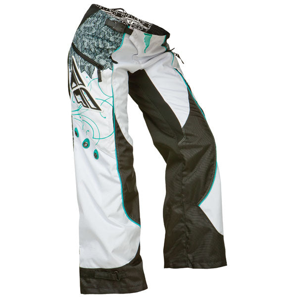 FLY RACING KINETIC PANT LADIES 5/6 TEAL / WHITE 368-63406
