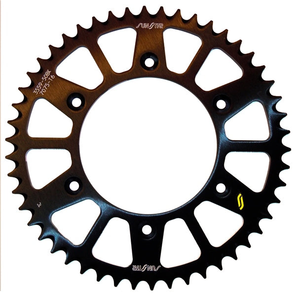 SUNSTAR SPROCKET 52 RR ALU BK SUNSTAR 5-355952BK