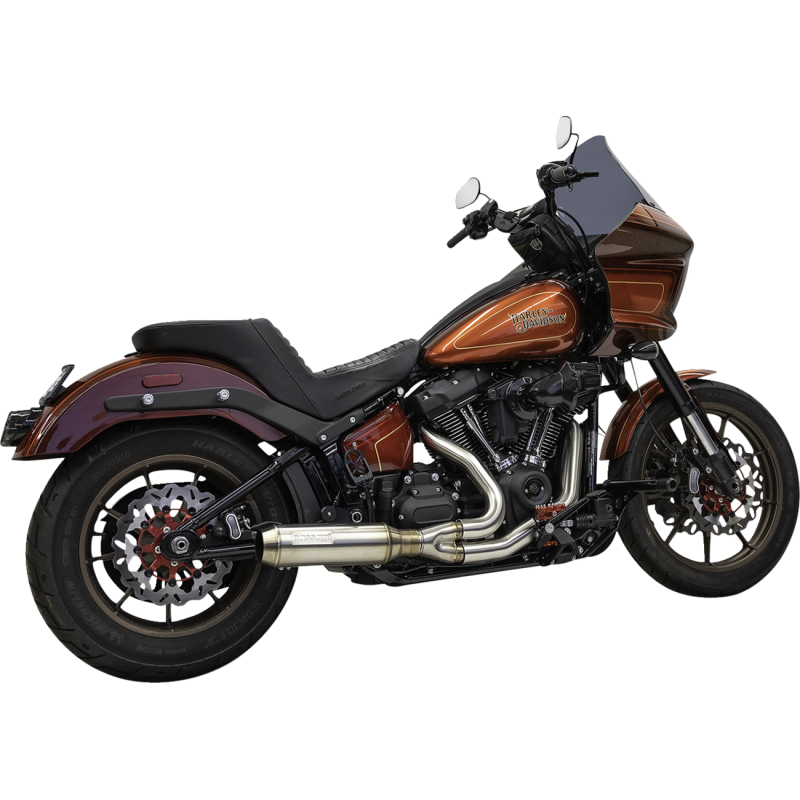 BASSANI XHAUST 2INTO1 SUPER BIKE EXHAUST -  4"MUFFLER STAINLESS STEEL 1S77SS