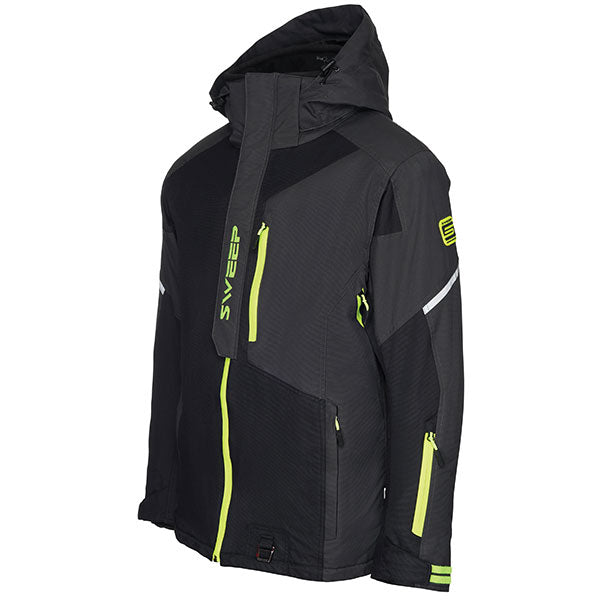 SWEEP MEN'S RECON JACKET 2XL BLACK/GREY/HIGH-VISIBILITY TJREC-023-5