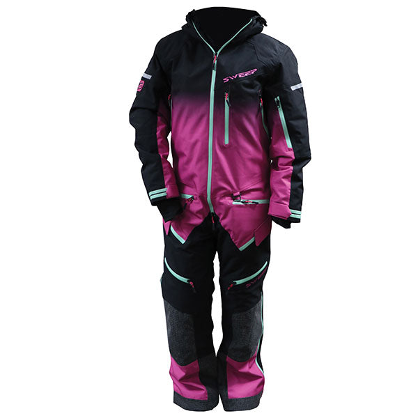 SWEEP WOMEN'S INSULATED TUNDRA MONOSUIT SMALL FUSHIA/BLACK FADE TSTUNLIN-012-36