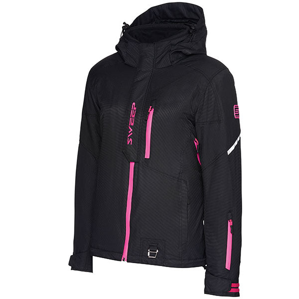 SWEEP WOMEN'S RECON INSULATED JACKET LARGE BLACK/PINK TJRECL-021-40