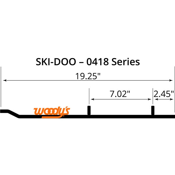 WOODY'S WEAR BAR RUNNER HARD SKIDOO HSD-0418