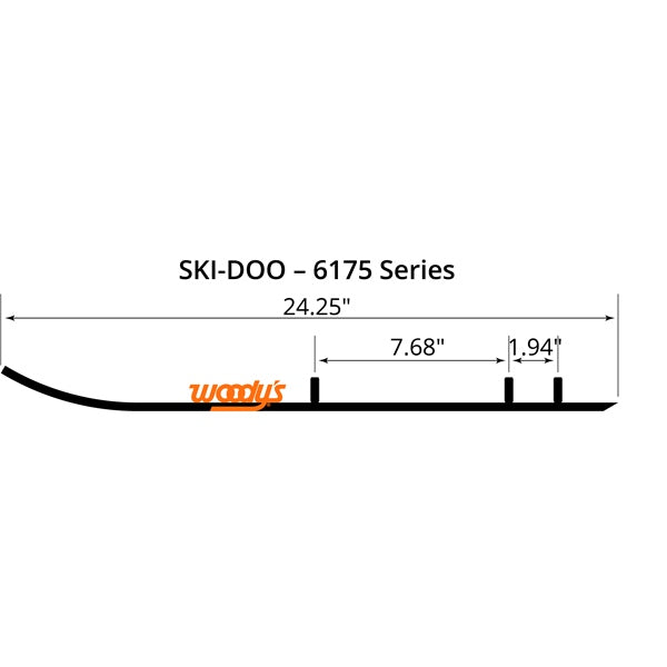 WOODY'S WEAR BAR RUNNER HARD SKIDOO HSD-6175