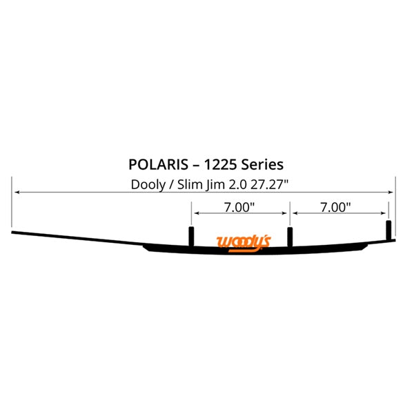 WOODY'S CARBIDE RUNNER 4"X60D DOOLY SERIES DP4-1225-10