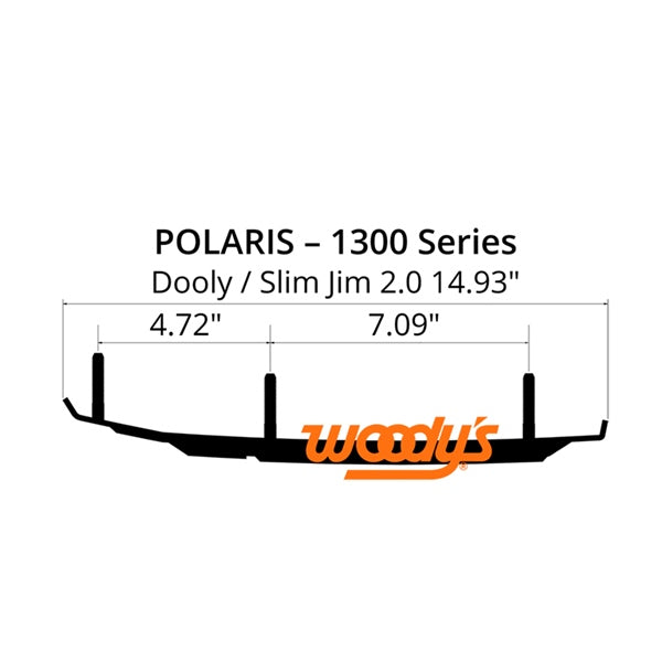 WOODY'S CARBIDE RUNNER 4"X60D DOOLY SERIES DP4-1300-10