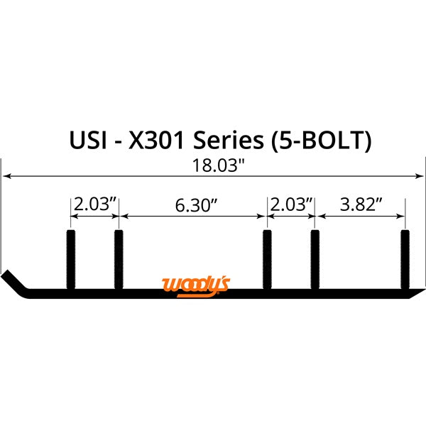WOODY'S CARBIDE RUNNER 14" USI SNO-CROSS SCU-X304