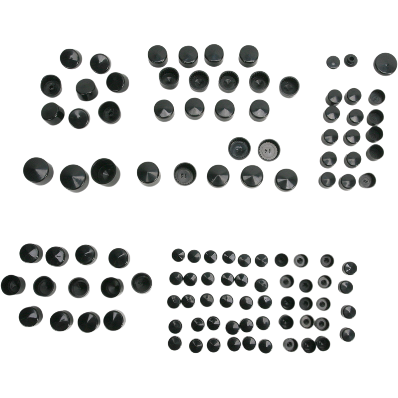 DRAG SPECIALTIES 09-10 FLHT STD BOLT CVR KIT BLK 2401-0699