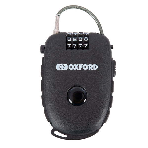 OXFORD PRODUCTS RETRACT COMBI CABLE LOCK 75CM BK LK100