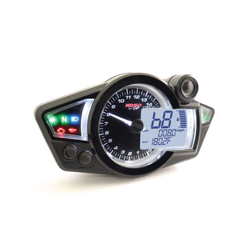 KOSO SPEEDOMETER GP STYLE RX-1N (NOIR FACE) BA011W02
