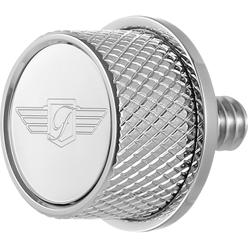 FIGURATI DESIGNS SEAT SCREW SILVER WITH 3M FIGURATI DESIGNS LOGO INSERT FD01-SEAT_SCREW-SS