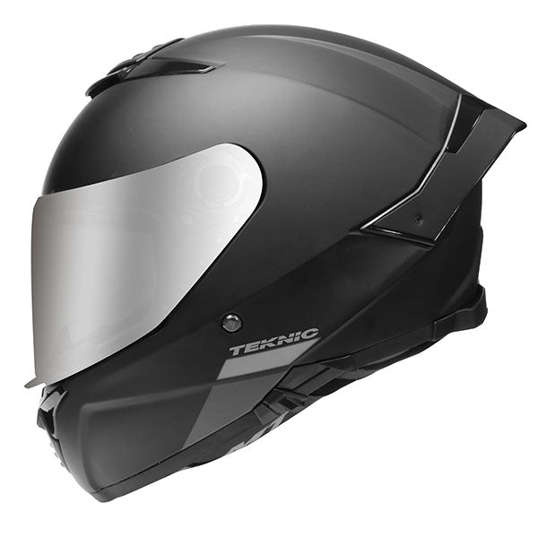 TEKNIC TK1 FULL FACE HELMET LARGE BLACK/SILVER 010-296