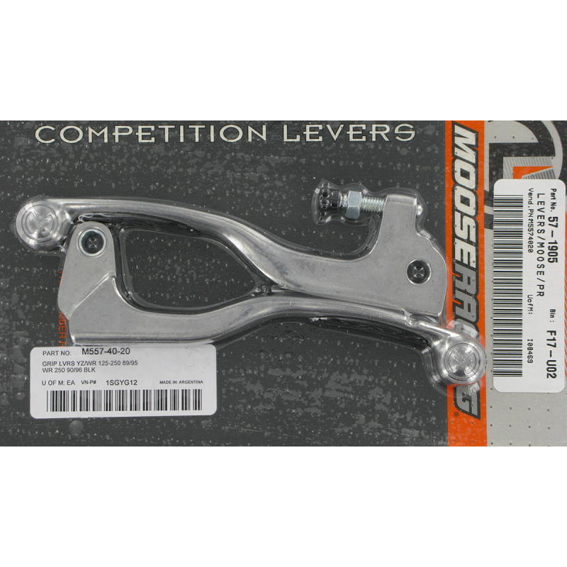 MOOSE RACING COMP LEVER SET TTR/YZ/WR BLACK M557-40-20