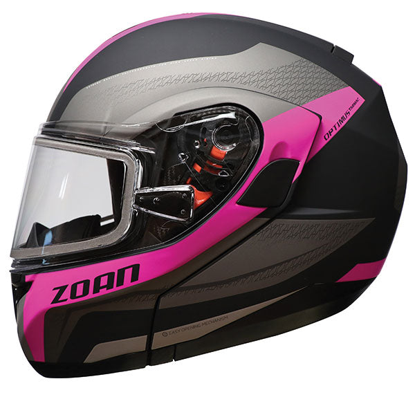 ZOAN OPTIMUS SV MODULAR HELMET ELECTRIC LENS TARMAC PINK MEDIUM 438-865