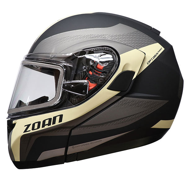 ZOAN OPTIMUS SV MODULAR HELMET ELECTRIC LENS TARMAC BEIGE MEDIUM 438-895