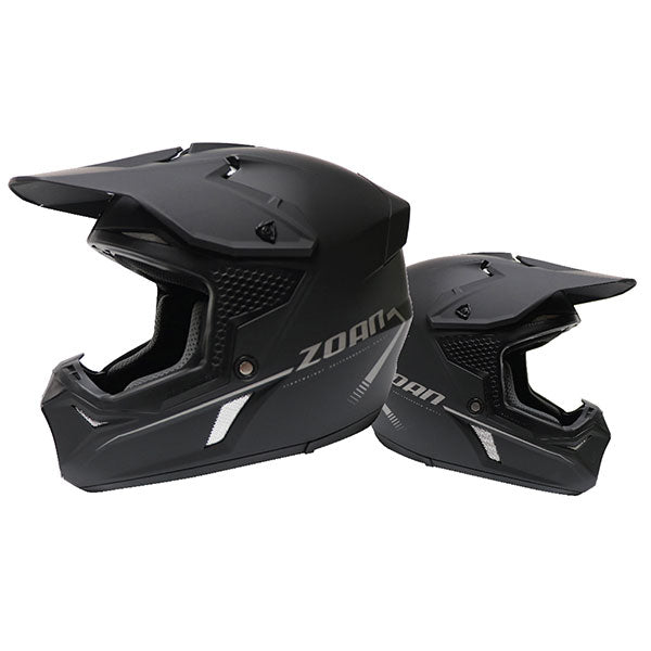 ZOAN WOLF MX HELMET SMALL MATTE BLACK 121-074