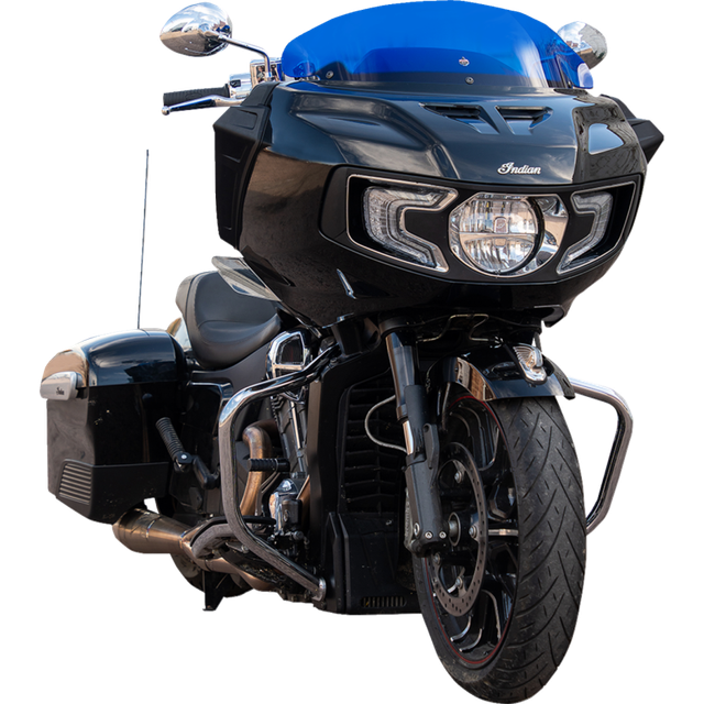 KLOCK WERKS WINDSHIELD FLARE INDIAN 8" BLUE KWW-04-0623