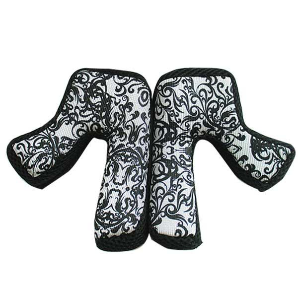 ZOAN MX-1 CROSSBONES CHEEK PADS MEDIUM SILVER 091-155