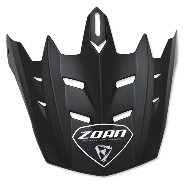 ZOAN MX-1 DUO VISOR MATTE BLACK PEAK FLT BLK
