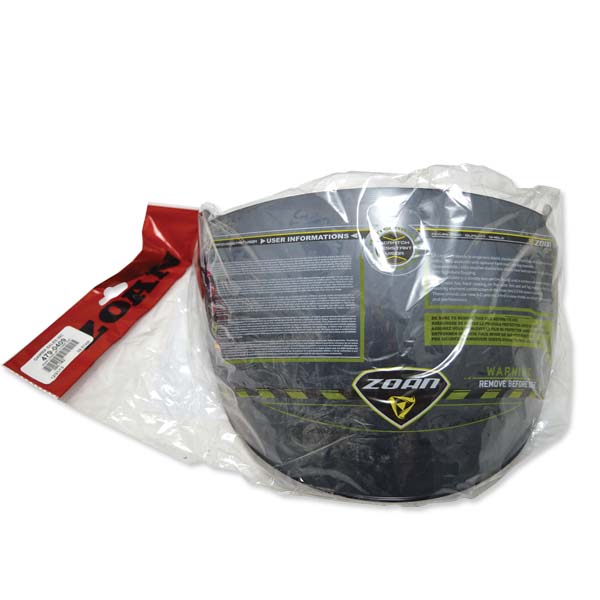 ZOAN LONG JET TINTED SINGLE LENS SHIELD  090-183