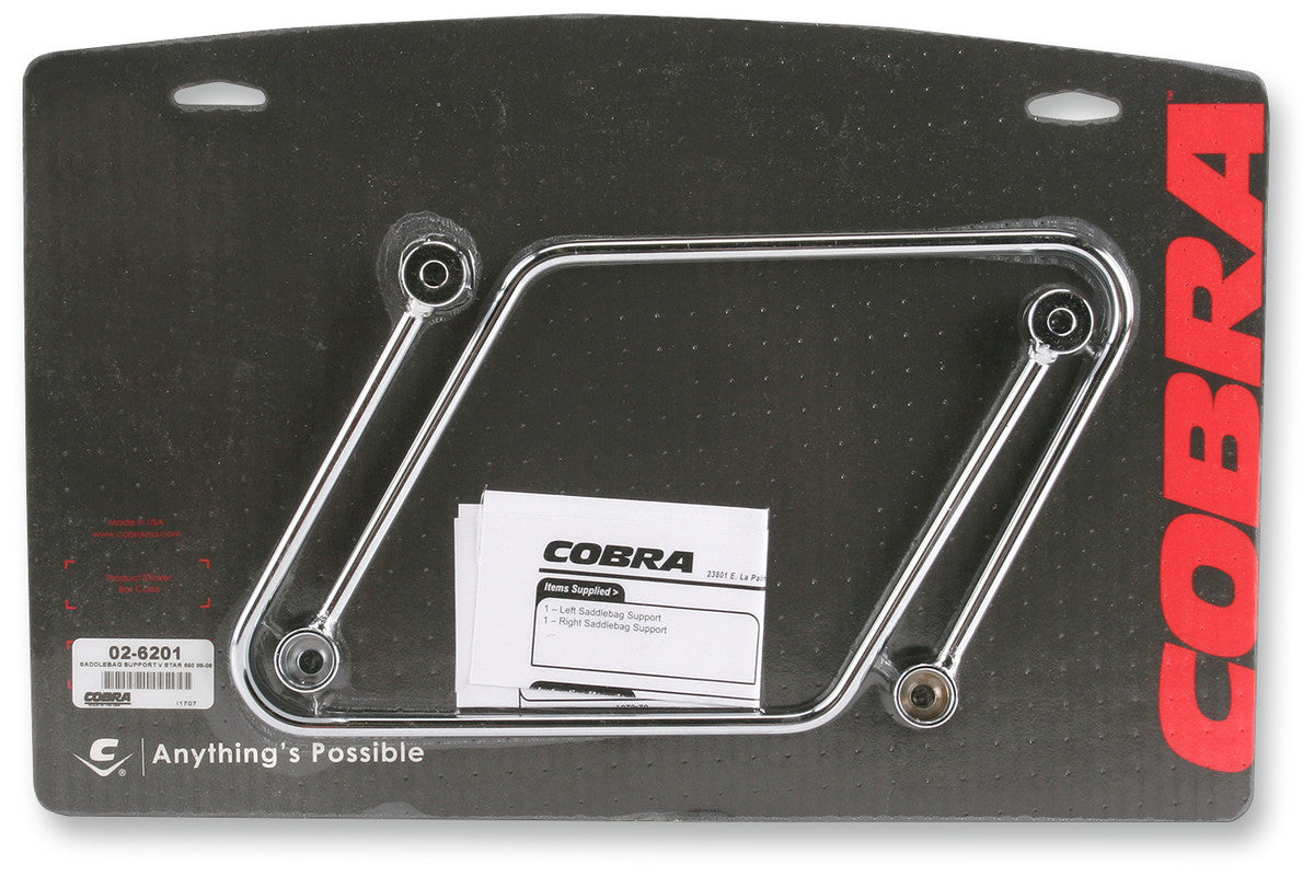 COBRA 98-16 XVS650 V-STAR S/BAG SUPPORTS COBRA 02-6201