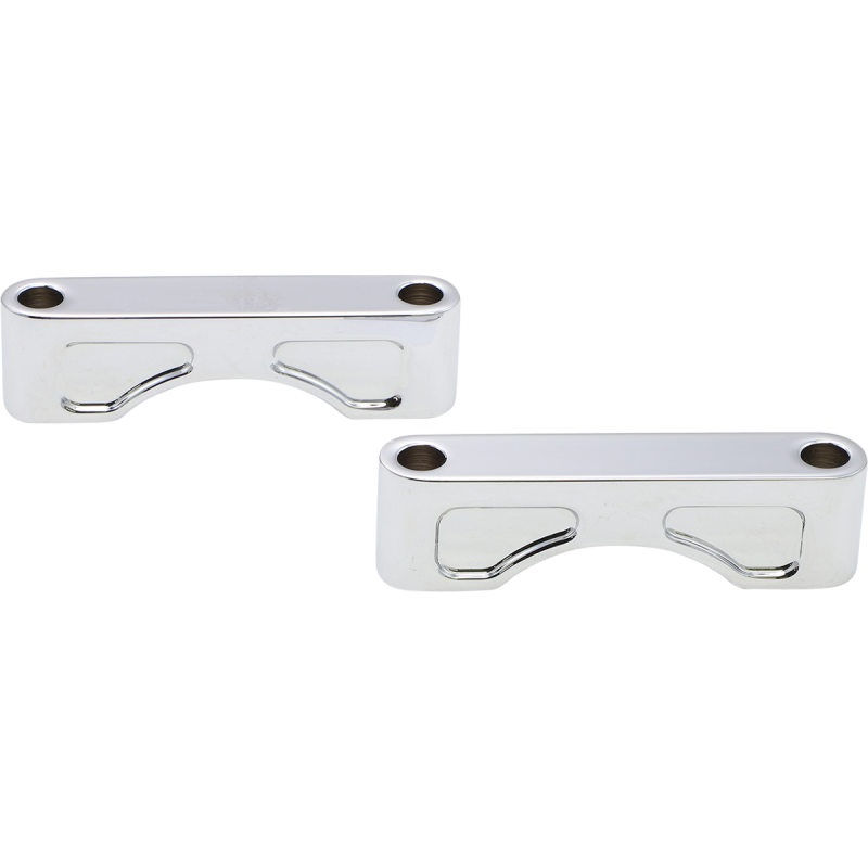 KLOCK WERKS 83-13 FLHT 21 CHR FRT FENDER BLOCKS KWFS-01-0102-C