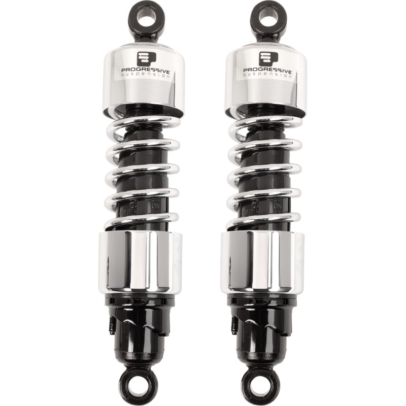 PROGRESSIVE SUSPENSION 12.0" 06-17 FLH/FLT 412 STD CHROME SHCKS 412-4079C