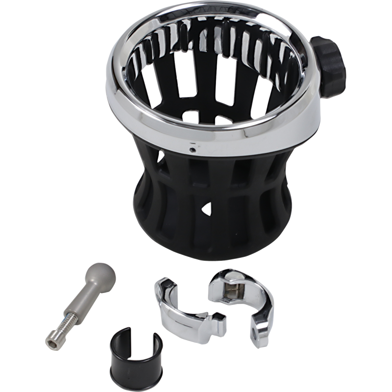 CIRO LLC DRINK HOLDER CHR W/7/8"& 1" MOUNT 50412