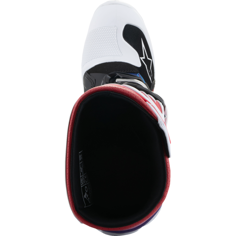 ALPINESTARS BOOT TECH7S W/B/RAINBOW 8 2015017-289-8