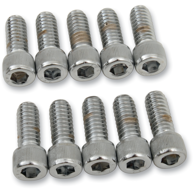 DRAG SPECIALTIES 1/4-20*5/8 ALLEN BLTS(10) CY-CHROME MPB178