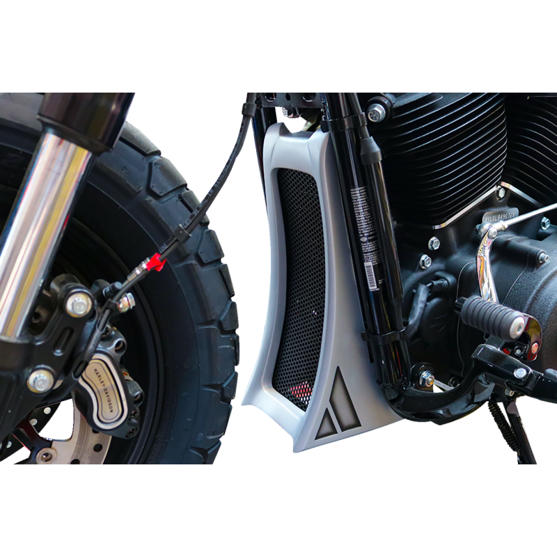 PAUL YAFFE BAGGER NATION BLACK STASH CHIN SPOILER - M8 SOFTAILS PYO:SCS-BS-P