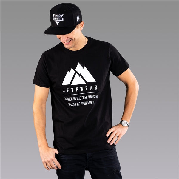 JETHWEAR T-SHIRT MOUNTAIN BK S JETHWEAR J211111-001-S