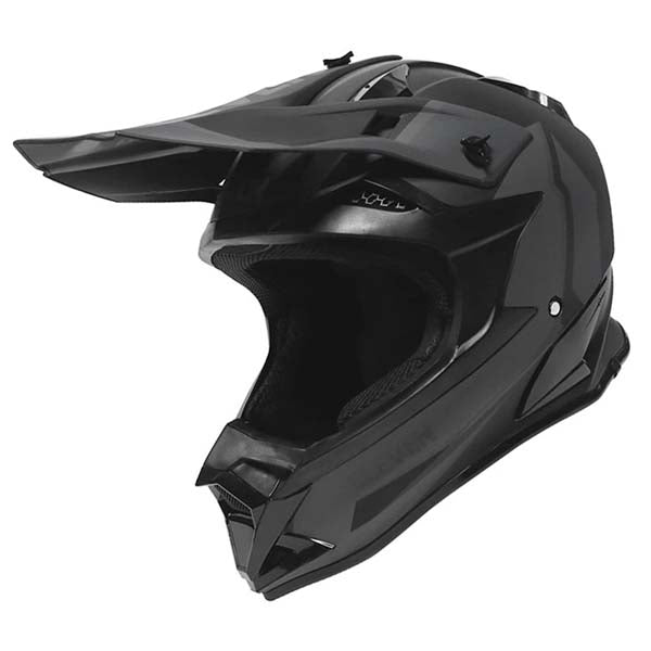 ELEVEN YOUTH RAID MX HELMET PEAK YOUTH BLACK/GREY 125 BLK/GRY PEAK