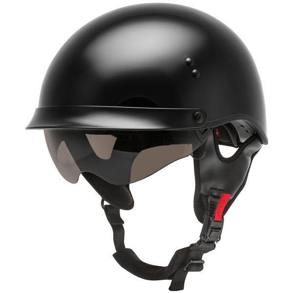 GMAX HH-65 TWIN FULL DRESSED HALF HELMET 2XL GLOSS BLACK H9650028