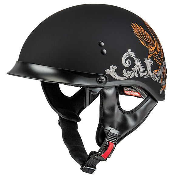 GMAX HH65 CORVUS MT HALF HELMET LARGE ORANGE H96510946