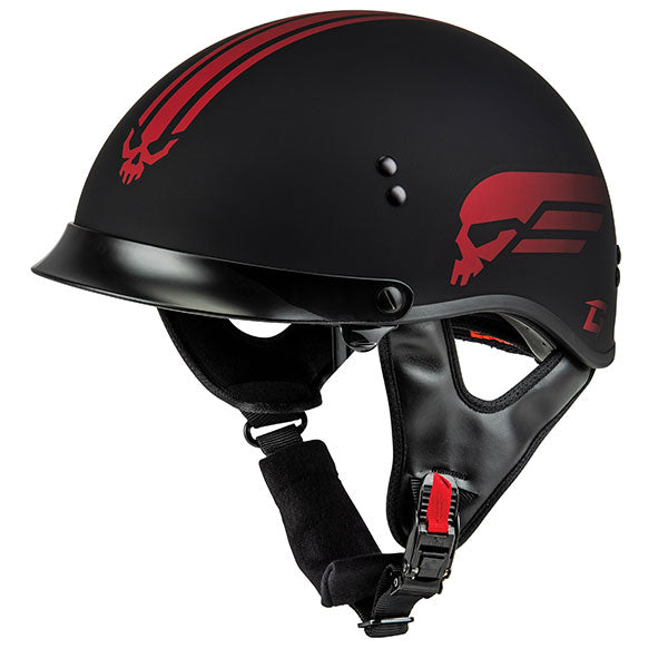 GMAX HH65 RETRIBUTION MT HALF HELMET XS RED H96511323