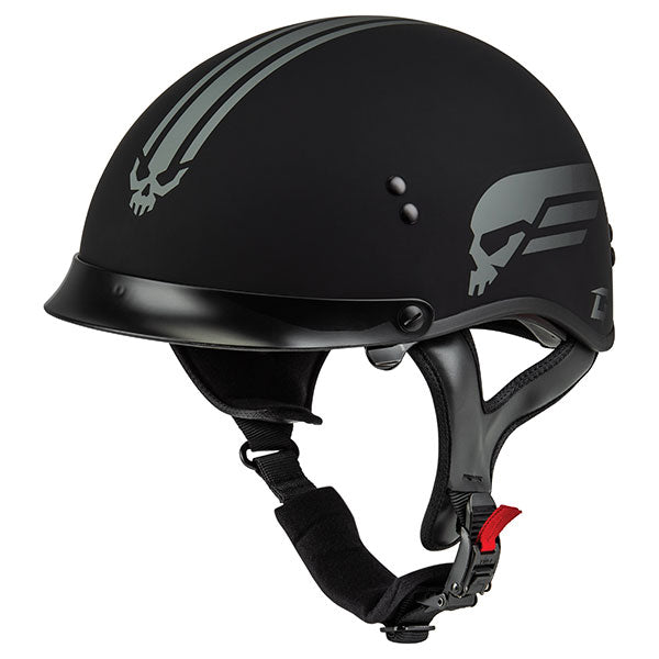 GMAX HH65 RETRIBUTION MT HALF HELMET SMALL SILVER H96511814