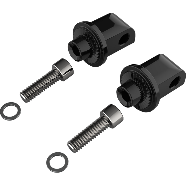 CIRO LLC PASSENGER PEG ADAPTERS FOR INDIAN - BLACK 60021