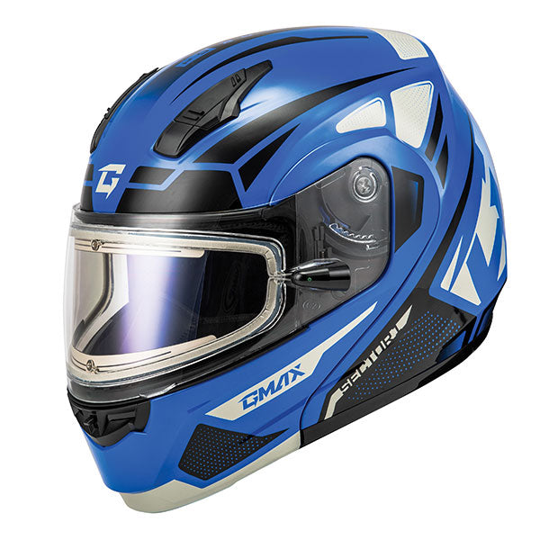 GMAX MD04 SECTOR MODULAR SNOW HELMET SMALL BLUE ELECTRIC LENS M4043974